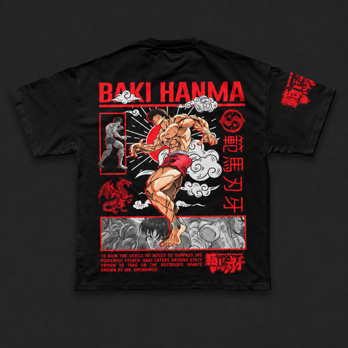 Remera Baki Hanma – Son of Ogre – espalda