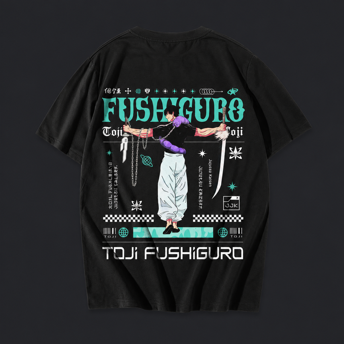 Remera Toji Fushiguro – JJK – espalda