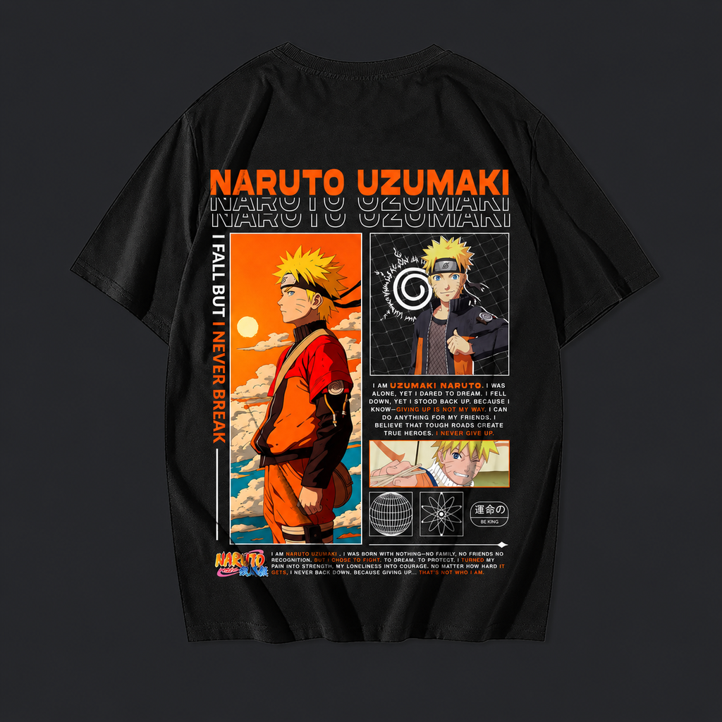 Remera Naruto Uzumaki – Hokage – espalda