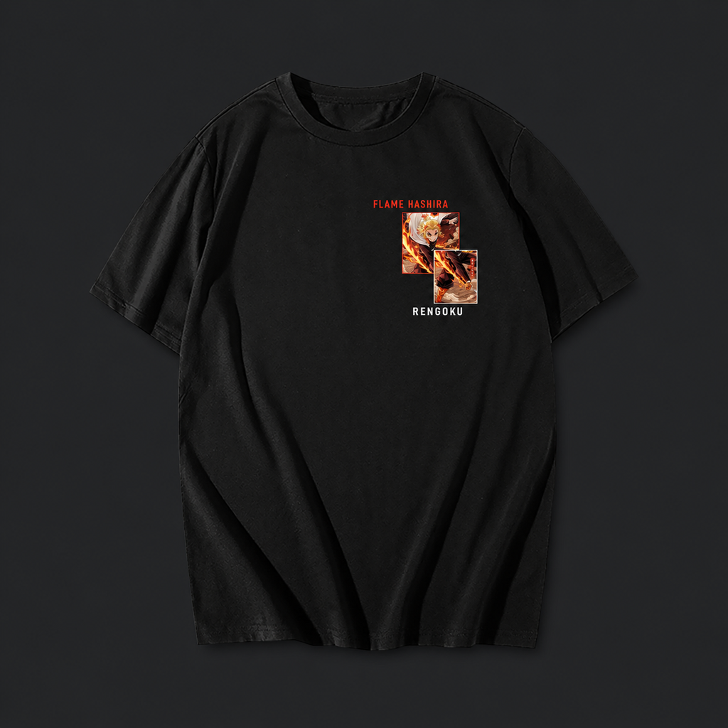 Remera Kyojuro Rengoku – Flame Hashira – frente