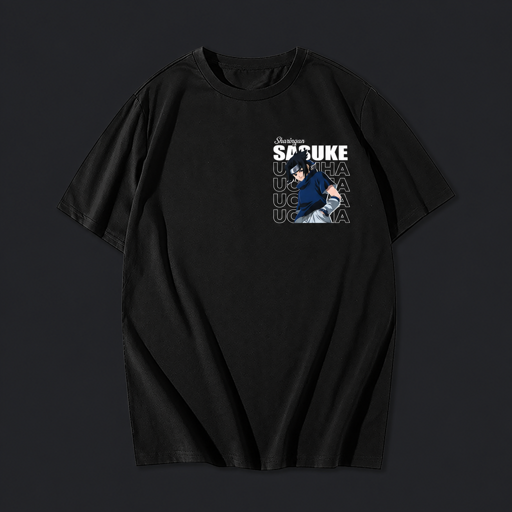 Remera Sasuke Uchiha – Avenger – frente