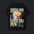 Remera Roronoa Zoro – Three Swords – espalda